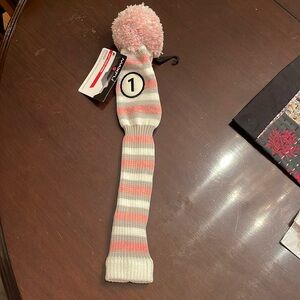 MAXFLI Golf Knit Pink Driver Head Cover NWT